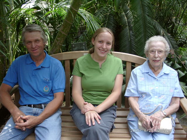 Donnie, me, and Myrtle at the Como Park Conservatory on June 25th